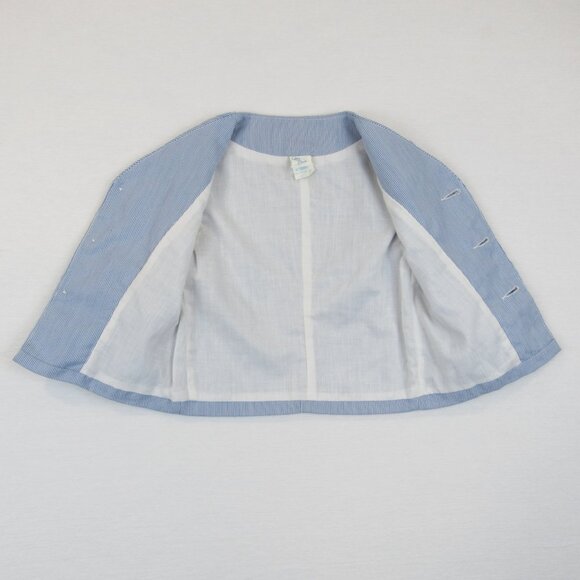 Magic Years Vintage Overall Set Toddler Boy 2T Jacket Shorts Two Piece Pinstripe - Picture 12 of 16